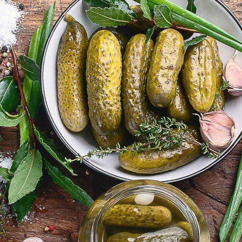 PICKLED CUCUMBER IN JAR