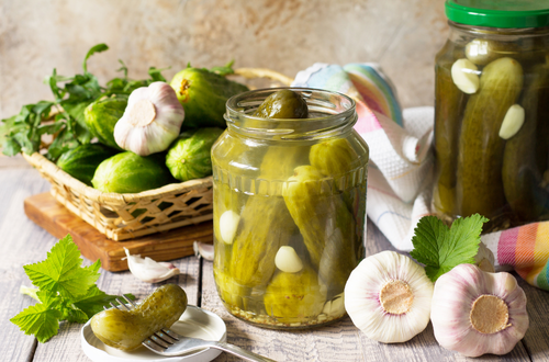 PICKLED CUCUMBER IN JAR